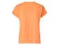 T-shirt basique orange à manches courtes pour femme, vue arrière.