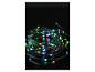 Guirlande lumineuse LED multicolore enroulée sur fond noir