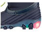 Bottes de pluie bleues avec des semelles lumineuses.