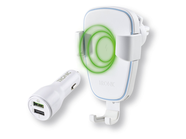 Aller en mode plein écran TRONIC® Support de téléphone pour voiture avec fonction de charge Qi® - Photo 7