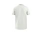 Polo blanc homme à manches courtes et col, vue de dos