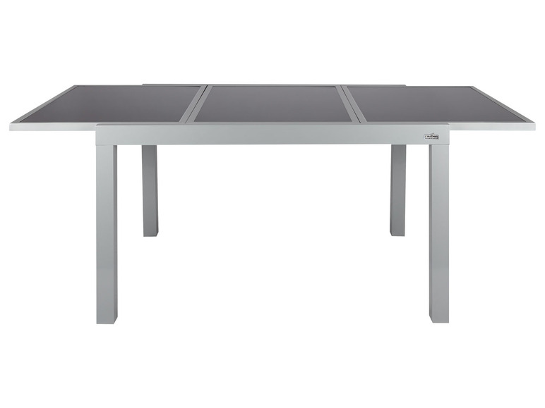 Ga naar volledige schermweergave: Aluminium tuinset zilver/grijs met uittrekbare tafel en 4 relaxstoelen Houston LIVARNO home - afbeelding 5