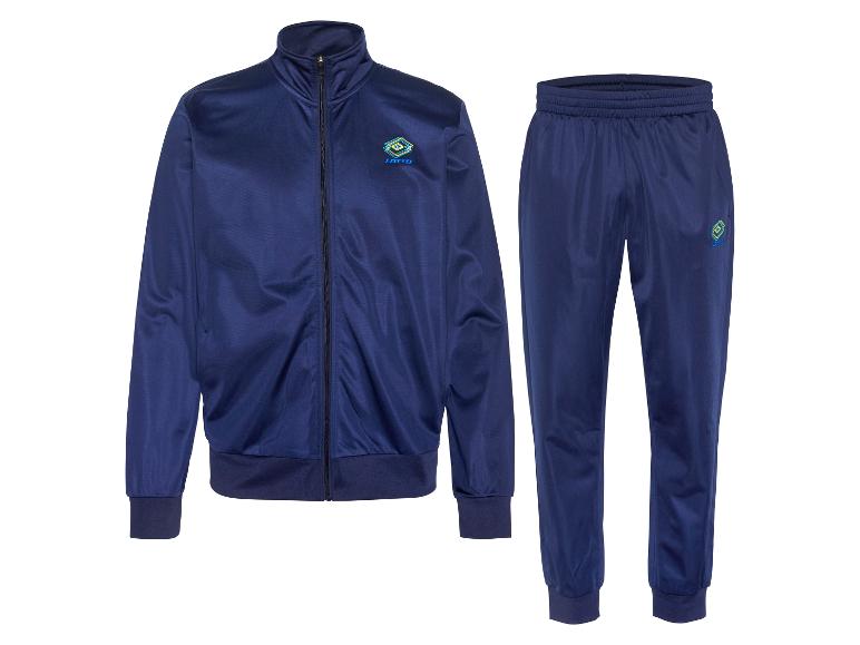 Survêtement bleu marine avec veste zippée et pantalon de jogging avec logo.