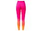 Sportleggings met roze en oranje ombre effect.