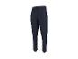 Donkerblauwe heren joggingbroek met een zwart logo op het linkerbeen.