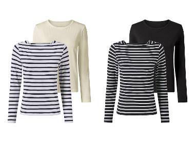Shirt à manches longues pour femmes, 2 pièces esmara®