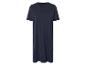 Robe t-shirt bleu marine unie.