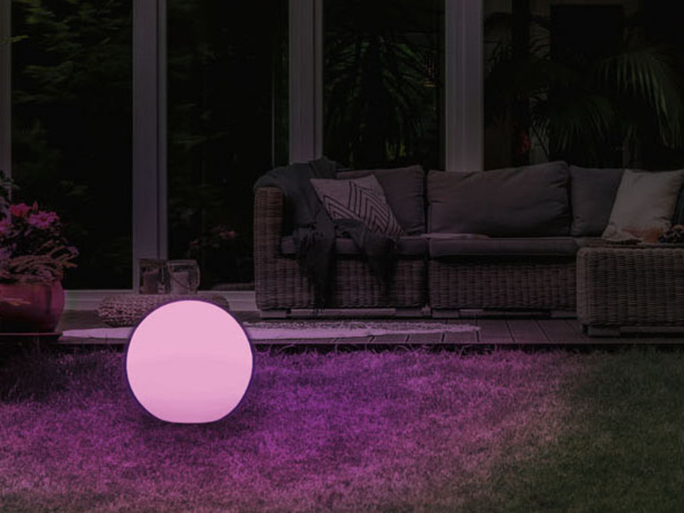 Aller en mode plein écran LIVARNO HOME Globe lumineux à LED Smart Home, Ø 30 cm - Photo 5