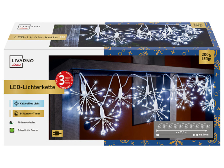 Ga naar volledige schermweergave: LIVARNO home Ledlichtketting, 11,8 m - afbeelding 11