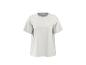 T-shirt blanc uni à manches courtes sur fond blanc
