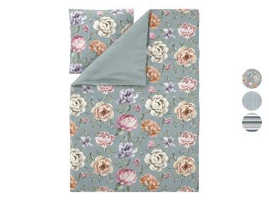 LIVARNO® Housse de couette réversible en satin microfibre, 140 x 200 cm