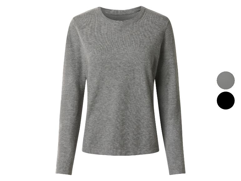 Grijs en zwart T-shirt met lange mouwen voor dames