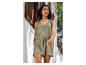 Olijfgroene playsuit, zomerse stijl.