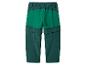 Groene kinderbroek met rits die verandert in een korte broek