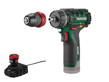 Set PARKSIDE® 12 V : Perceuse-visseuse sans fil PBSA 12 avec batterie 2 Ah PAPK 12 et chargeur PLGK 12