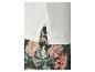 Wit T-shirt en short met tropische bloemenprint.