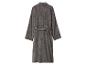 Peignoir doux et gris avec ceinture, vu de dos