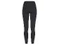 Zwarte leggings voor sporten met mesh-panelen.