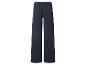Donkerblauwe wijde broek met elastische tailleband