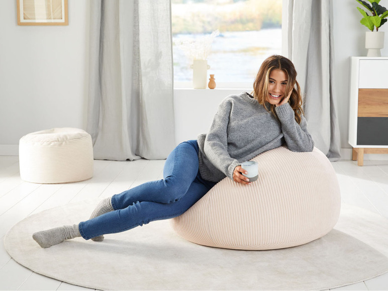 Aller en mode plein écran LIVARNO home Pouf coussin, Ø 90 cm - Photo 5