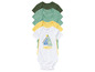 Baby rompers met korte mouwen in verschillende kleuren, met een boot print.