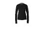 Zwart sportshirt met lange mouwen voor dames