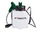 PARKSIDE accudrukspuit met een witte 5L tank en groen spuitpistool.