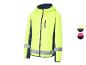 Gele windjack met reflecterende strepen
