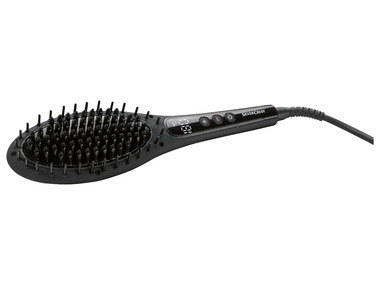 SILVERCREST® PERSONAL CARE 2 en 1 : brosse à cheveux et fer à lisser, 58 W
