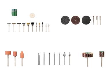 PARKSIDE® Set de brosses métalliques et de polissage / Set de disques à tronçonner / Set de meules sur tige / Set de fraises / Set de roues à lamelles.