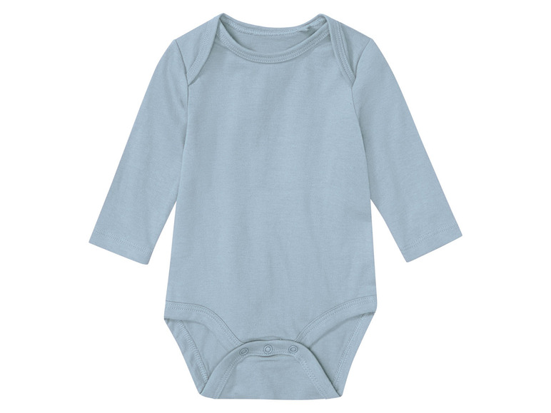 Aller en mode plein écran lupilu® Set de 3 bodies en pur coton avec manches longues - Photo 17