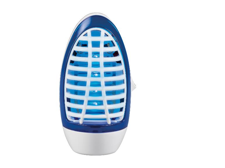 Lampe électrique anti-insectes avec lumière bleue et grille blanche