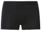 Zwarte herenboxershort met elastische tailleband en zichtbare stiksels.