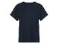 T-shirt bleu marine à manches courtes.