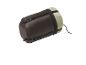 Opgerolde bruin-beige slaapzak met compressiebanden