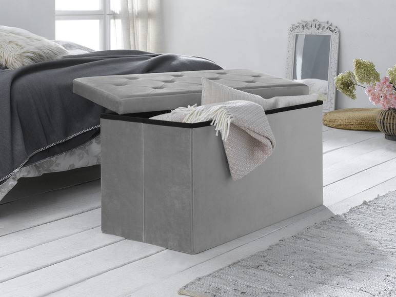 Ga naar volledige schermweergave: LIVARNO home Zitbank met opbergruimte, 78 x 40 x 40 cm - afbeelding 3