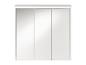 Armoire à pharmacie blanche avec trois portes miroir