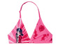 Un haut de bikini rose avec un motif Ladybug.