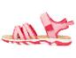 Roze kindersandalen met bandjes en verstelbare klittenbandsluiting.
