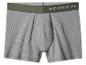 Caleçon gris-vert avec une ceinture verte affichant des coordonnées blanches.