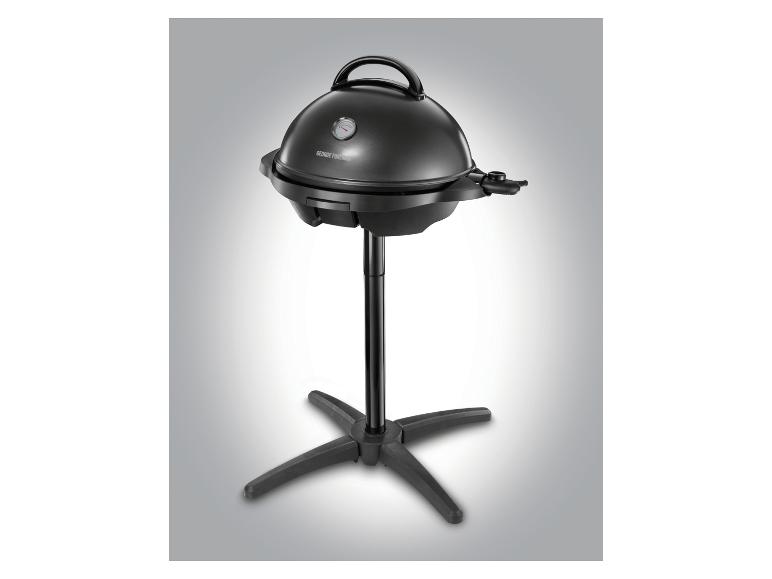 George Foreman elektrische barbecue op standaard: perfect voor grillen.
