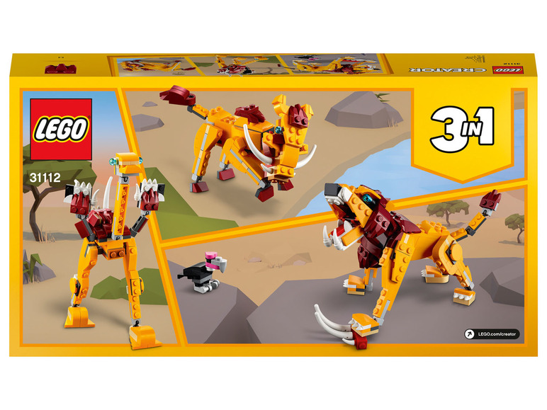 Ga naar volledige schermweergave: LEGO® Creator »Wilde leeuw« (31112) - afbeelding 2