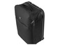 Une valise Samsonite noire à roulettes.