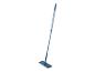 Blauwe vlakmop met lange steel
