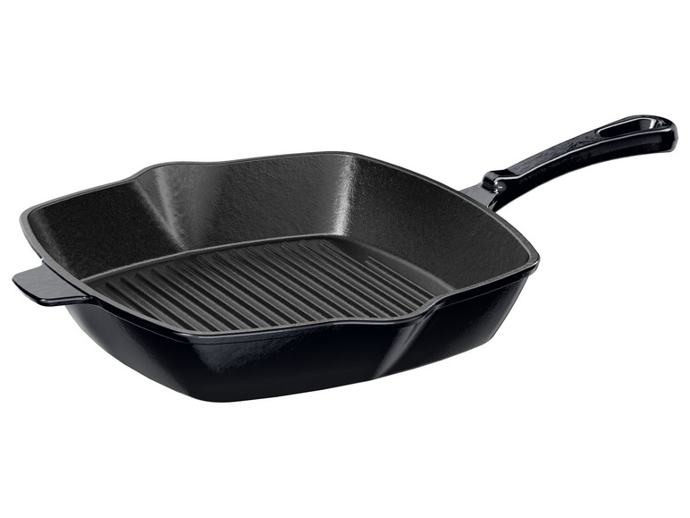 Ga naar volledige schermweergave: ERNESTO® Gietijzeren grillpan, 24,5 x 24,5 cm - afbeelding 12