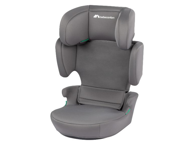 Een grijze autostoel voor kinderen van Bébé Confort.