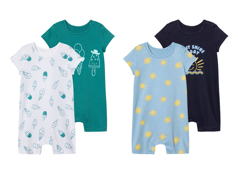Babypakjes met ijsjes, zonnen en 'Let it shine'-print.