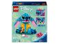 LEGO Disney Stitch 43249 doos, toont Stitch in Hawaïaans shirt met accessoires.