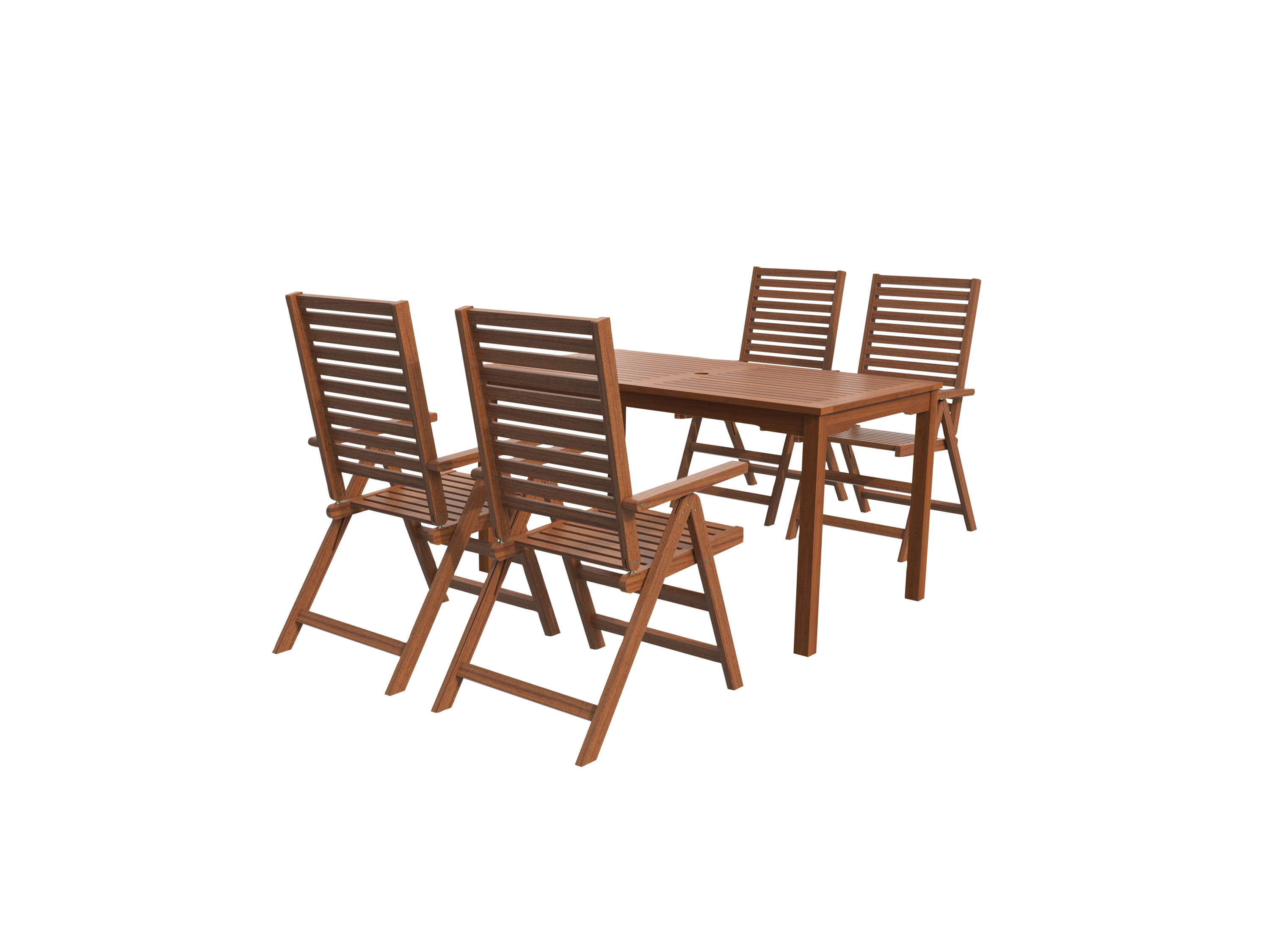 Tuintafel met 4 tuinstoelen LIVARNO home Sevilla