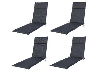 LIVARNO® Set de 4 coussins pour chaise longue 167 x 50 cm »Houston«